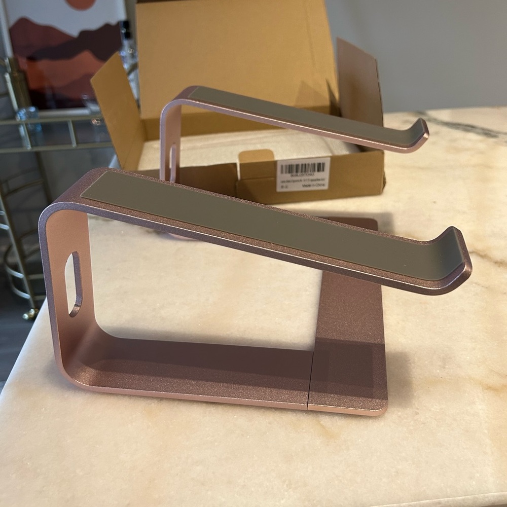Rose Gold Laptop Stand